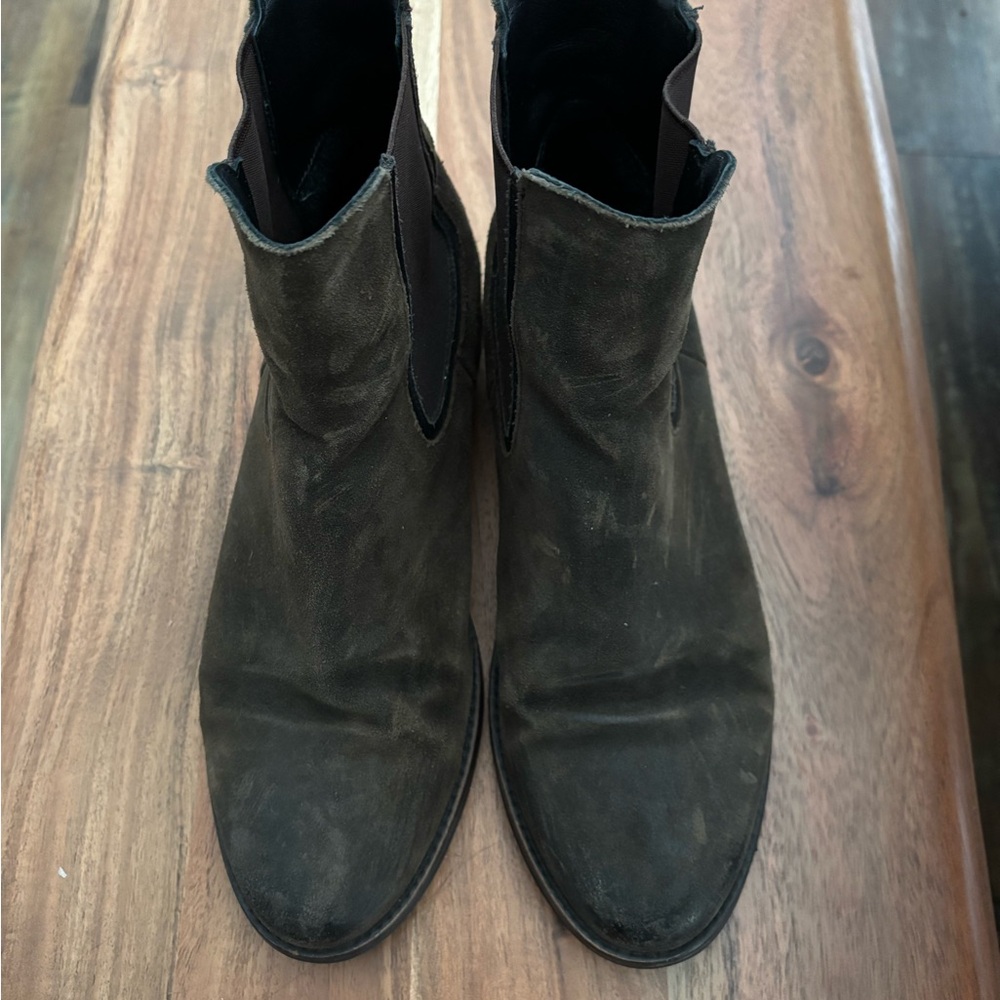 Thursday Boots - Duchess Dark Olive Suede
